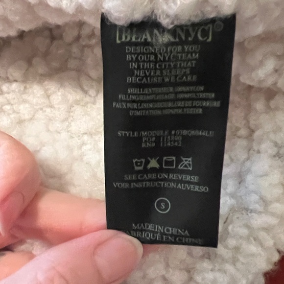 Blank NYC Olive Green Quilted Puffer Jacket with White Accents Women Small (S) - Picture 8 of 15